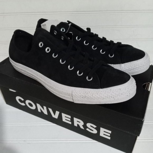NEW UNISEX CONVERSE ALL STAR CTAS OX BLACK/BLACK MEN'S US 12 -- WOMEN'S US 14 - Picture 1 of 4